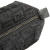 Fendi B Fendi Black Canvas Fabric Mini Zucchino Handbag Italy