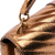Saint Laurent B Saint Laurent Brown Bronze Calf Leather Medium Metallic skin Chevron Monogram College Bag Italy