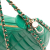 Chanel AB Chanel Green Lambskin Leather Leather Small Quilted Lambskin Chain Around Hook Hobo Bag Italy