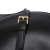 Prada AB Prada Black Calf Leather Small Soft Arque Satchel Italy