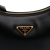 Prada AB Prada Black Calf Leather Small Soft Arque Satchel Italy