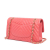 Chanel B Chanel Pink Blush Lambskin Leather Leather Medium Classic Chevron Lambskin Double Flap France