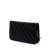 Chanel B Chanel Black Lambskin Leather Leather Bicolor Quilted Lambskin Camellia Wallet on Chain Italy