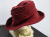 JEAN-ROBERT GASE Dark red felt hat 57-58-59