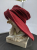 JEAN-ROBERT GASE Dark red felt hat 57-58-59