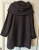 Cop.Copine Manteau en laine col-capuchon 40-42
