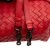 Bottega Veneta AB Bottega Veneta Red Nappa Leather Leather Nappa Intrecciato Flap Satchel Italy