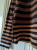Sonia Rykiel Pull-sweat rayé noir-brun S