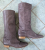 Vanessa Bruno Bottes cuir souple, rare couleur prune 40