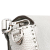 Fendi AB Fendi Silver Calf Leather Selleria Baguette Satchel Italy