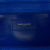 Saint Laurent AB Saint Laurent Blue Calf Leather Grain De Poudre Cassandre Clutch Italy