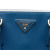 Prada B Prada Blue Saffiano Leather Large Lux Galleria Double Zip Tote Italy