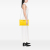 Prada AB Prada Yellow Nylon Fabric Tessuto Fluo Clutch on Chain Italy