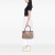 Gucci B Gucci Brown Beige Canvas Fabric GG Sukey Tote Italy