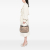 Gucci AB Gucci Brown Beige Canvas Fabric GG Sukey Shoulder Bag Italy