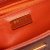 Prada B Prada Orange Dark Orange Saffiano Leather Medium Vernice Galleria Double Zip Satchel Italy