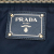 Prada B Prada Blue Dark Blue Nylon Fabric Saffiano Trimmed Tessuto Open Convertible Tote Italy