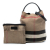 Burberry B Burberry Brown Light Brown Canvas Fabric Medium Mega Check Ashby Bucket Bag China