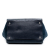 Prada B Prada Blue Navy Calf Leather Glace Twin Pocket Satchel Spain