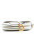 Christian Dior AB Dior White Calf Leather Grained skin Saddle Bag Italy