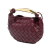 Bottega Veneta Red Bordeaux Lambskin Leather Leather Baby Lambskin Intrecciato Sardine Satchel Italy