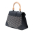 Goyard AB Goyard Black Coated Canvas Fabric Goyardine Saigon Structured PM France