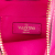 Valentino AB Valentino Pink Hot Pink Calf Leather Mini Grainy skin VLogo Hobo Italy