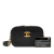 Chanel AB Chanel Black Caviar Leather Leather CC Stitched Caviar Chic Affinity Belt Bag France