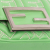 Fendi AB Fendi Green Light Green Calf Leather Nano Zucca Embossed Baguette Charm Italy