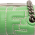 Fendi AB Fendi Green Light Green Calf Leather Nano Zucca Embossed Baguette Charm Italy