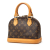 Louis Vuitton B Louis Vuitton Brown Monogram Canvas Fabric Monogram Alma BB France