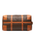 Celine B Celine Brown Coated Canvas Fabric Macadam Travel Bag Italy