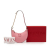 Valentino AB Valentino Pink Calf Leather Mini Grainy skin VLogo Hobo Italy