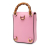Gucci AB Gucci Pink Calf Leather Mini skin Bamboo Top Handle Bag Italy