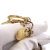 Louis Vuitton AB Louis Vuitton Gold Gold Plated Metal LV Circle Key Holder and Bag Charm Italy