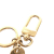 Louis Vuitton AB Louis Vuitton Gold Gold Plated Metal LV Circle Key Holder and Bag Charm Italy