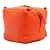 Bottega Veneta B Bottega Veneta Orange Nappa Leather Leather Nappa Intrecciato Cube Crossbody Italy