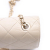 Chanel B Chanel White Ivory Lambskin Leather Leather Mini Lambskin Beauty Lock Flap Italy