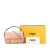 Fendi B Fendi Pink Light Pink Calf Leather Mini Zucca Embossed Baguette Satchel Italy