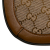 Gucci AB Gucci Brown Beige Canvas Fabric GG Asymmetric Horsebit 1955 Shoulder Bag Italy