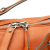 Gucci B Gucci Orange Calf Leather Large Pebbled skin Icon Bit Satchel Italy