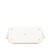 Gucci B Gucci White Ivory Calf Leather Guccissima Linea A Fold Over Satchel Italy