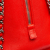 Chanel AB Chanel Red Lambskin Leather Leather Quilted Washed Lambskin Chain Around Bowler Italy