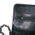 Chanel AB Chanel Black Patent Leather Leather CC Quilted Crinkled Patent Wallet On Chain Italy