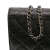 Chanel AB Chanel Black Patent Leather Leather CC Quilted Crinkled Patent Wallet On Chain Italy