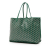 Goyard B Goyard Green Coated Canvas Fabric Goyardine Reversible Anjou PM France