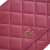 Chanel B Chanel Pink Dark Pink Lambskin Leather Leather Classic Lambskin Wallet on Chain France