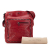 Bottega Veneta B Bottega Veneta Red Nappa Leather Leather Nappa Intrecciato Grommet Crossbody Italy