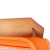 Hermès B Hermès Orange with Brown Canvas Fabric Toile Herbag Zip 31 France