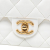 Chanel AB Chanel White Lambskin Leather Leather Medium Quilted Lambskin CC Single Flap Italy